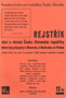 Název : Rejstřík obcí a okresů Česko-Slovenské republiky, které byly připojeny k Německu, k Maďarsku a k Polsku : Podle stavu ke dni 9. prosince 1938